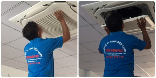 Thi công máy lạnh âm trần - Công Ty TNHH Thương Mại Dịch Vụ Thiên Ngân Phát